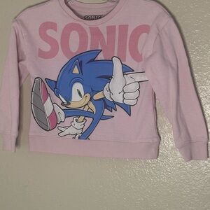 Kids Pink Graphic Sweatshirt